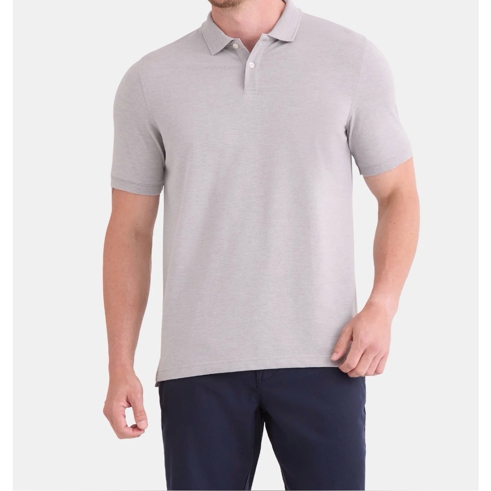 George Men’s 3XL Light Gray Pique Polo Shirt